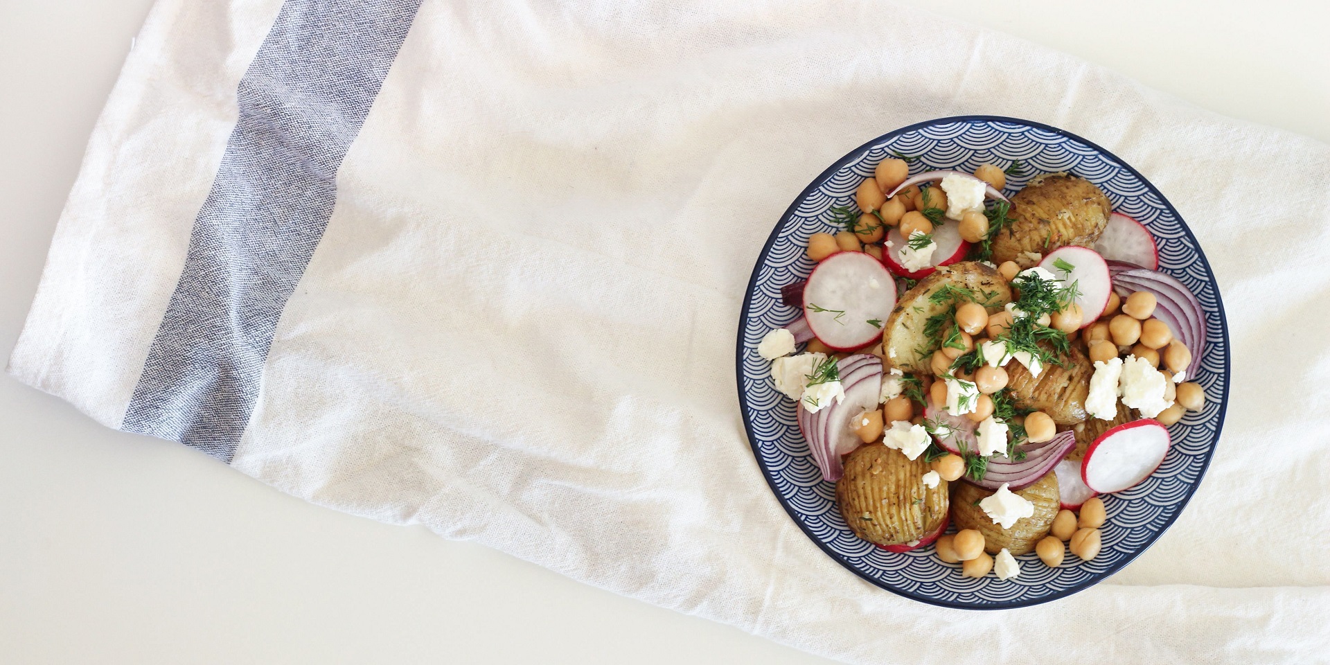 Sałatka z cieciorką i ziemniaczkami