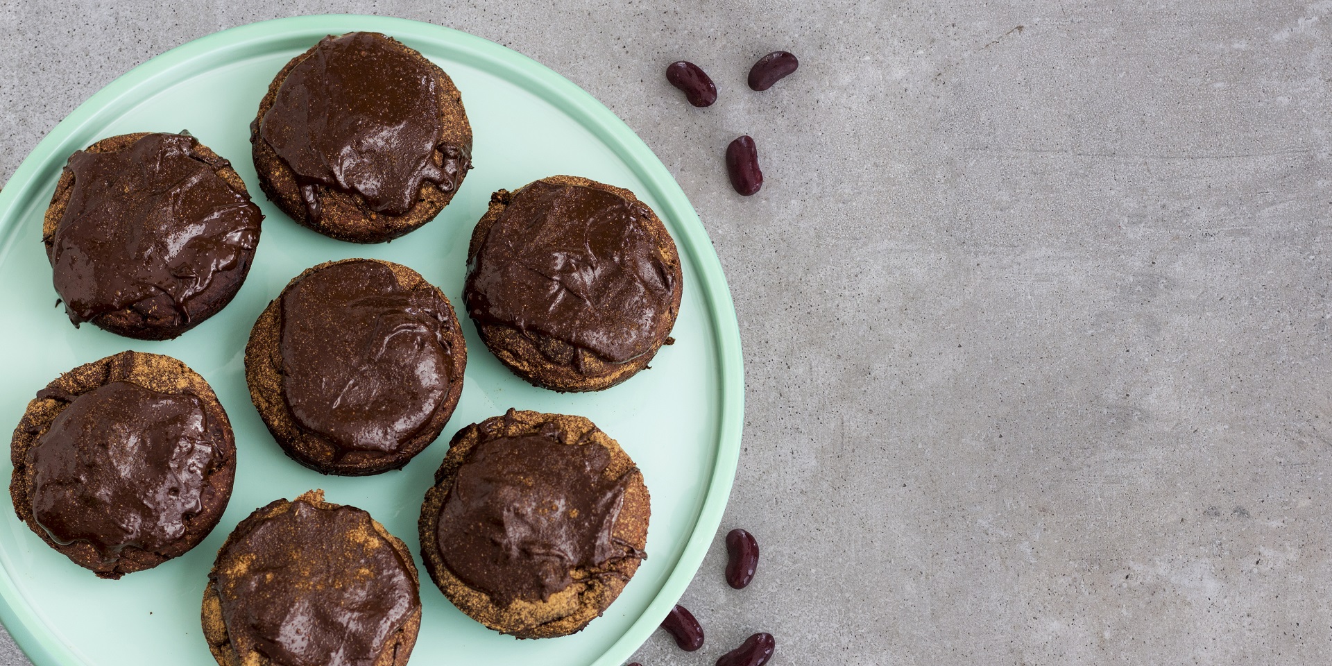 Czekoladowe muffiny z czerwonej fasoli