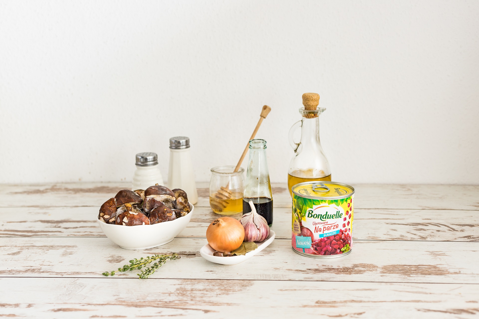 Sałatka z buraków z grzybami na ciepło - Składniki