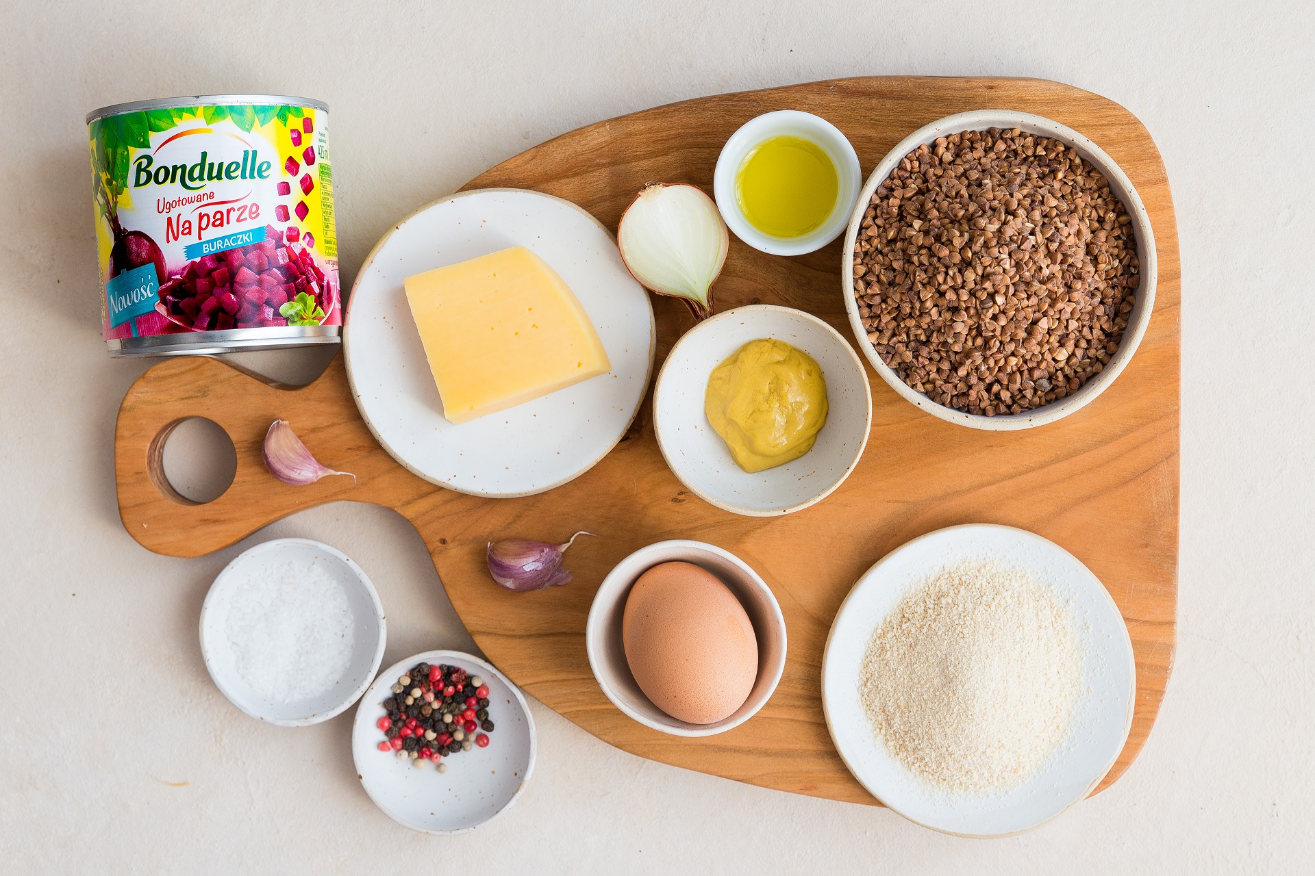 Kotlety gryczane z buraczkami - Składniki