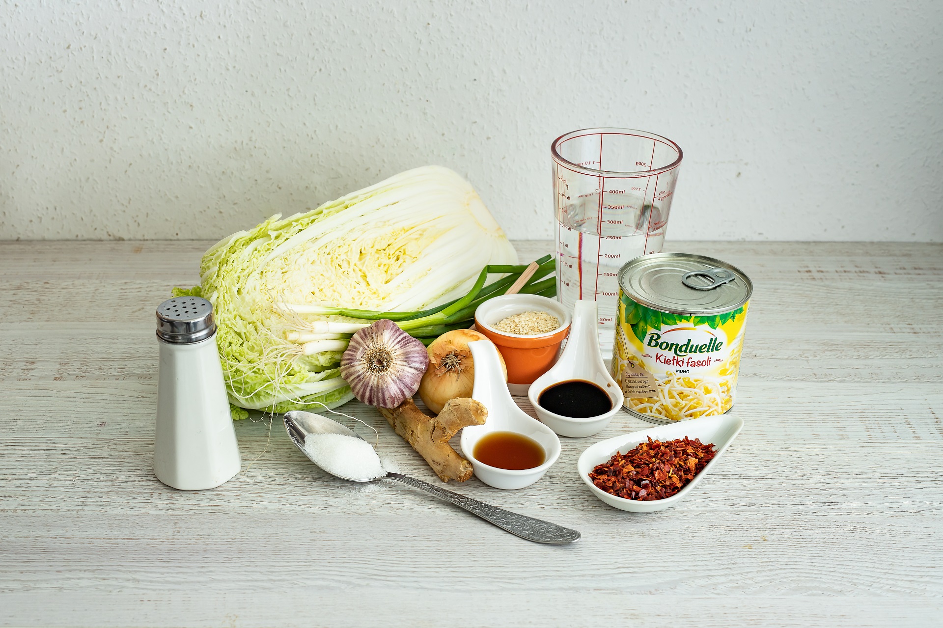 Kimchi z kiełkami fasoli mung - Składniki