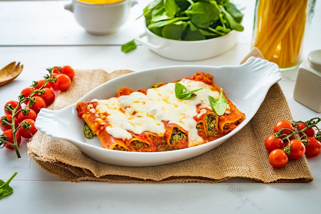 Cannelloni ze szpinakiem i serem