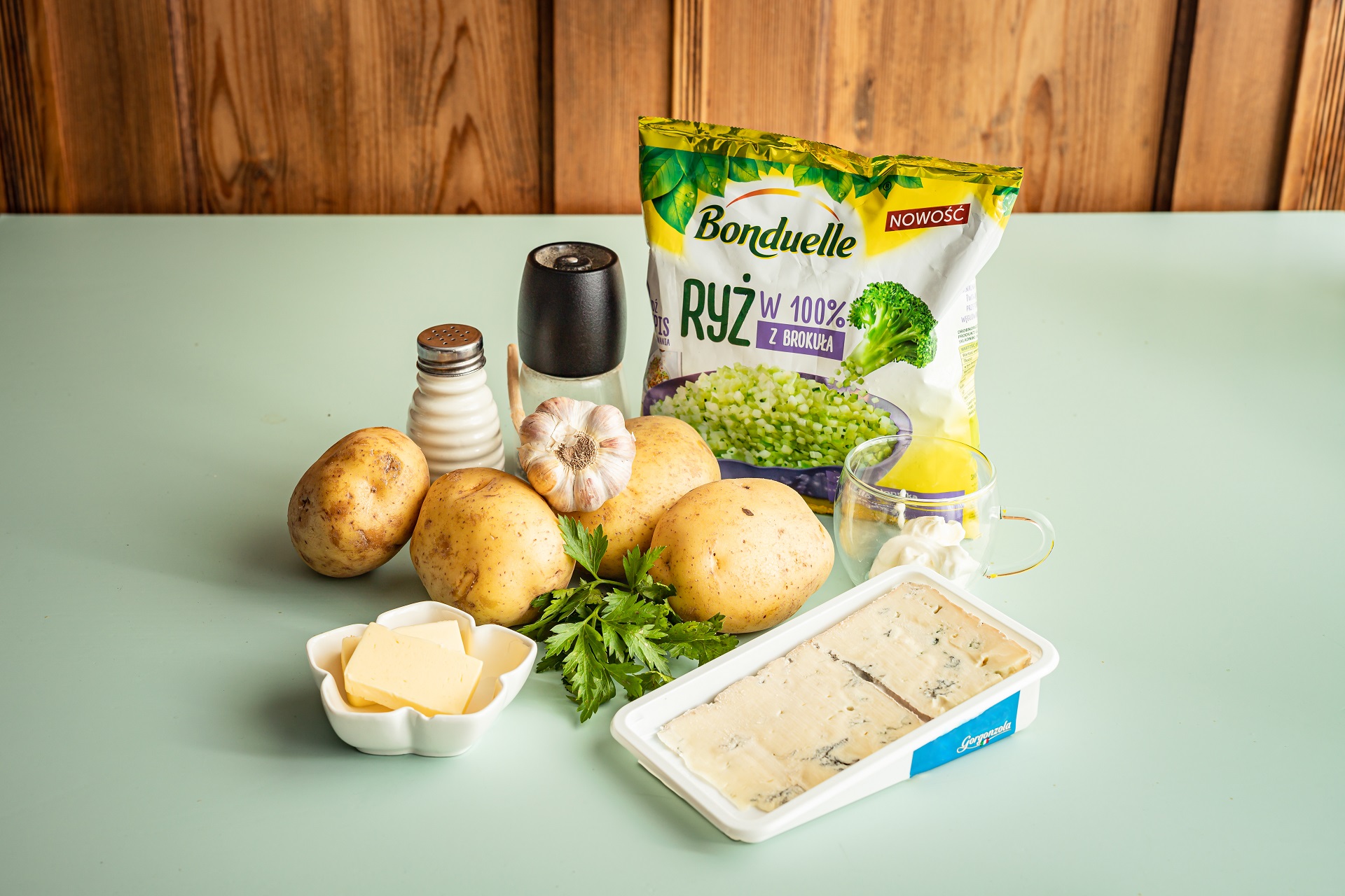 Ziemniaki faszerowane brokułami i gorgonzolą - Składniki