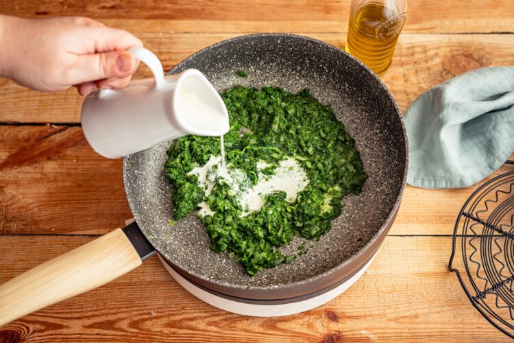 Makaron ze szpinakiem - Krok 4