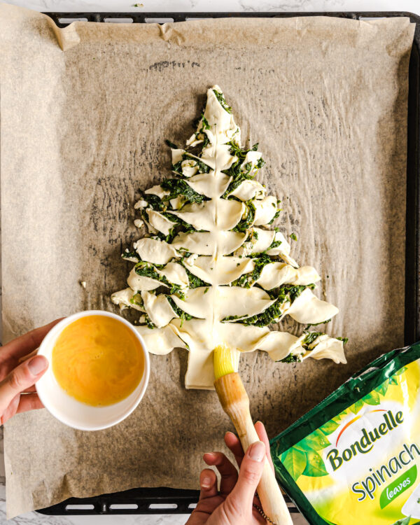 Choinka ze szpinakiem